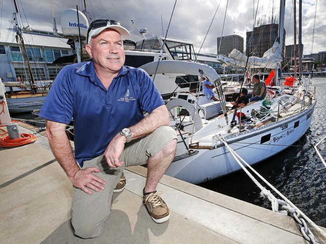 Magic Miles skipper Michael Crew at Hobart. Picture: CHRIS KIDD