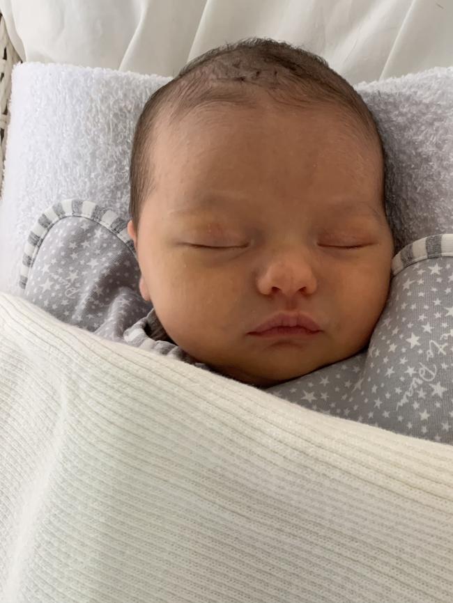 Amelia O’Shannassy. Two weeks old. Amelia is a little milk monster who loves a cuddle and doesn’t want to sleep at night.