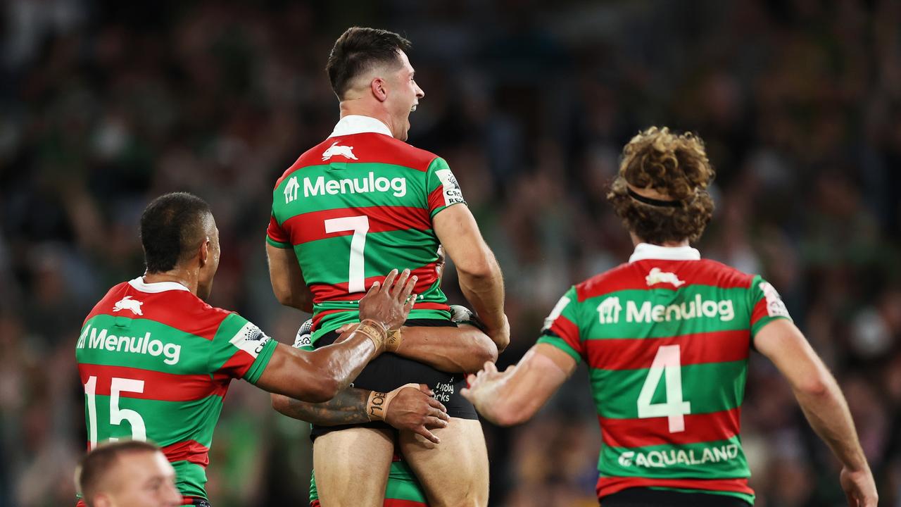 Ilias just became the newest Souths saviour. Photo by Mark Metcalfe/Getty Images