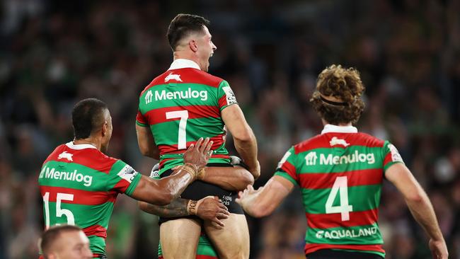 Ilias just became the newest Souths saviour. Photo by Mark Metcalfe/Getty Images