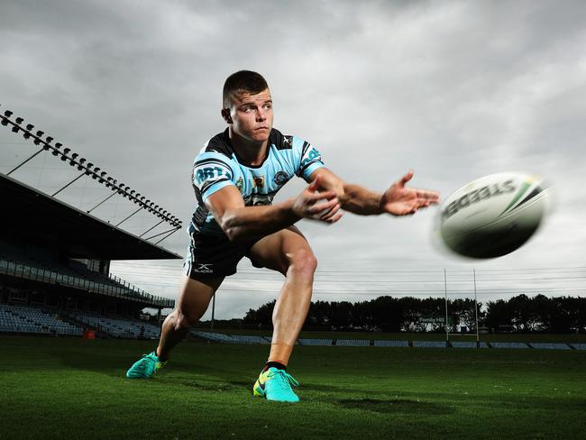 Cronulla Sharks rookie Jayden Brailey. Picture: Brett Costello