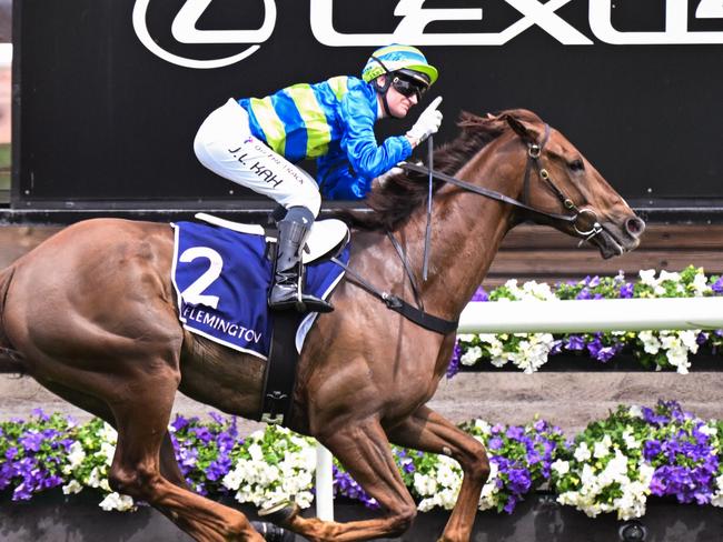 Another Wil ridden by Jamie Kah wins the The Damien Oliver at Flemington Racecourse on November 02, 2024 in Flemington, Australia. (Photo by Reg Ryan/Racing Photos via Getty Images)