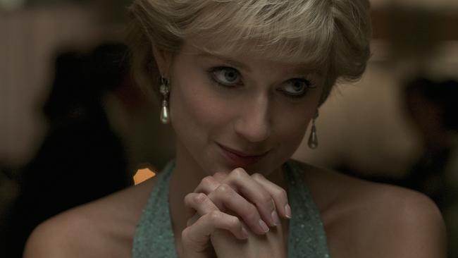 Elizabeth Debicki as Princess Diana on The Crown. Picture: Netflix