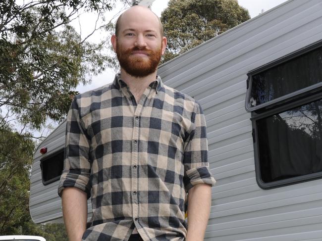 Daniel Macdonald chooses to live in a campervan to avoid Sydney's exorbitant rent and house prices kb2015