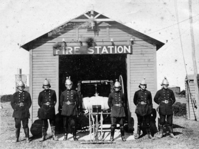 Narrabeen fire station on the triangular reserve in 1920. Picture Northern Beaches Library