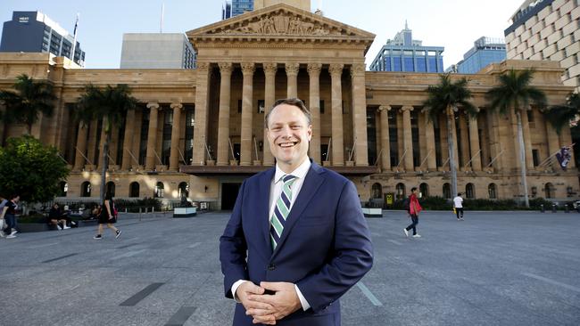 New Brisbane Lord Mayor Adrian Schrinner.