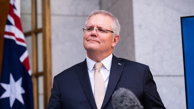 Australian Prime Minister Scott Morrison in Canberra on Friday. Picture: Rohan Thomson/Getty Images