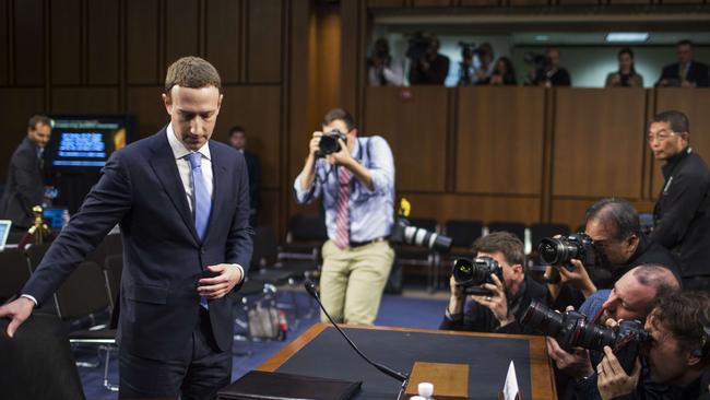 Mark Zuckerberg returns from a break. Picture: Getty Images.