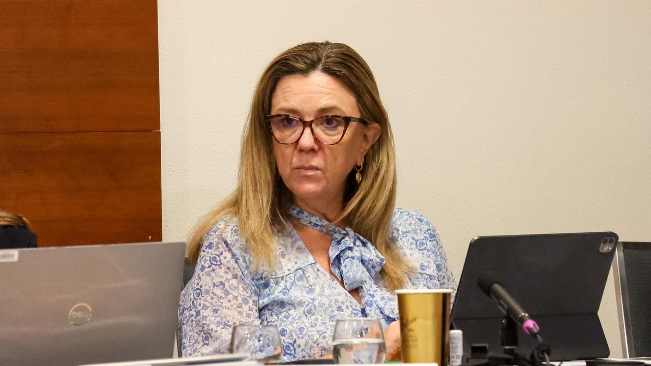 Senator Tammy Tyrrell at a senate hearing on supermarket prices. Picture: NCA NewsWire /Brendan Beckett