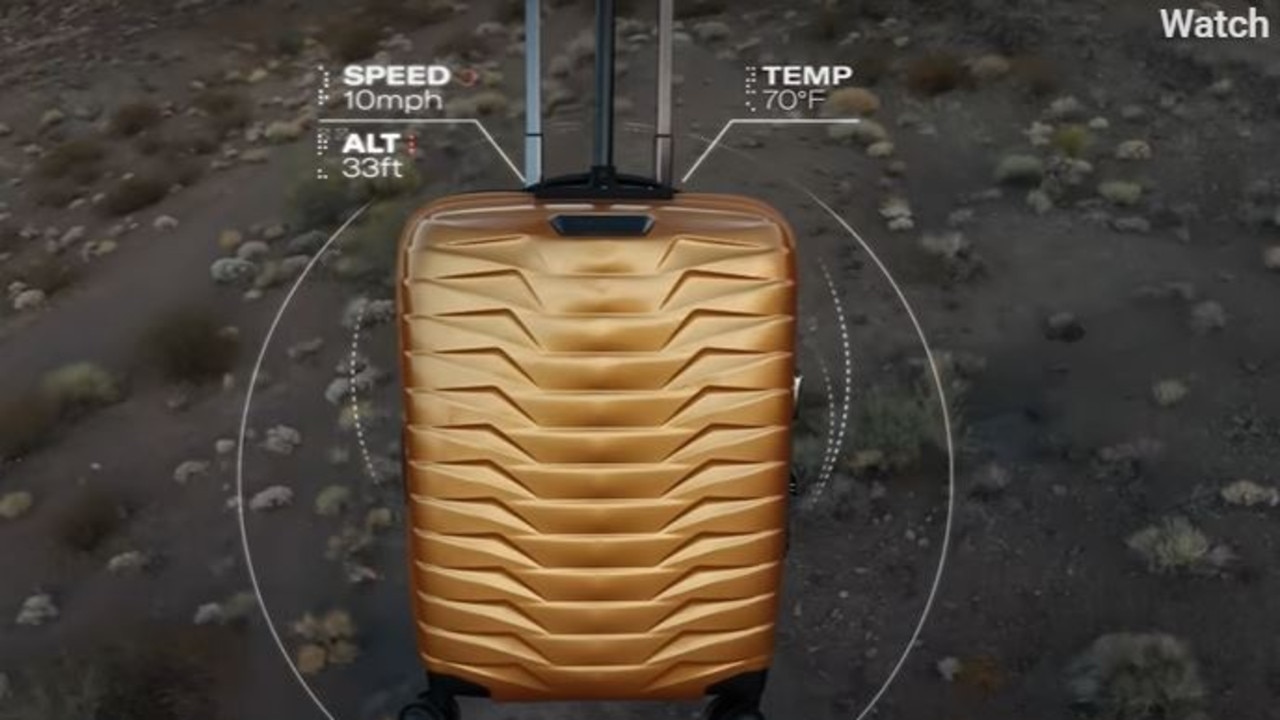 Samsonite dropped a suitcase from space.