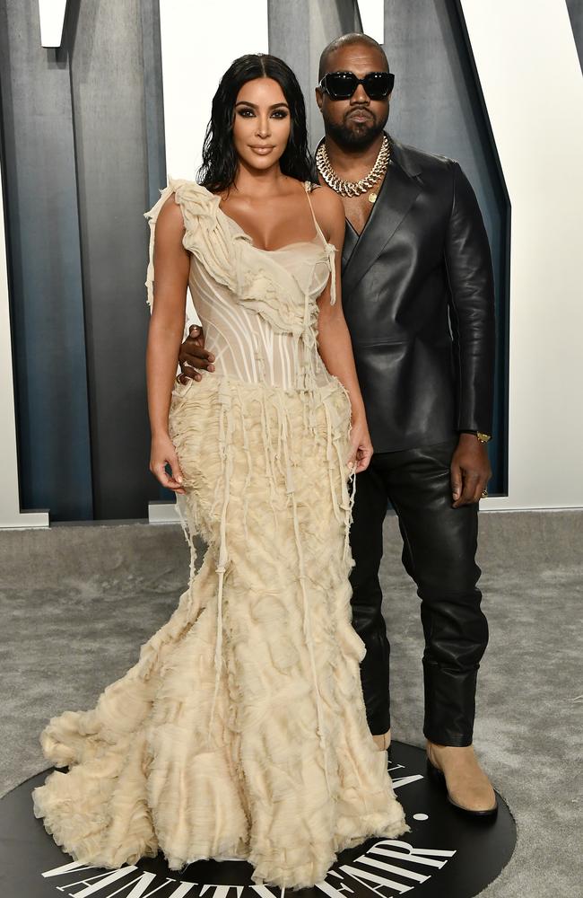 Kim Kardashian and Kanye West. Picture: Getty Images