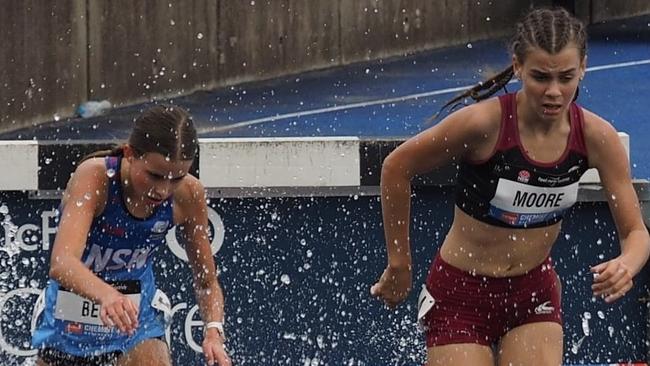 Young Zara Moore was among the medals in steeplechase.