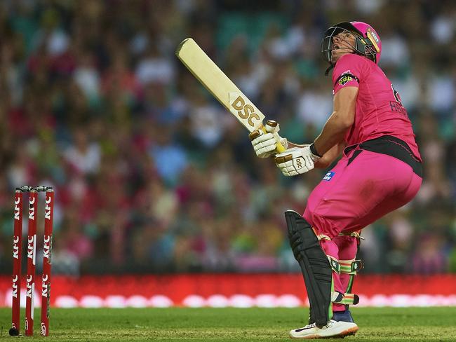 Moises Henriques secured the win for the Sixers. Picture: Getty Images