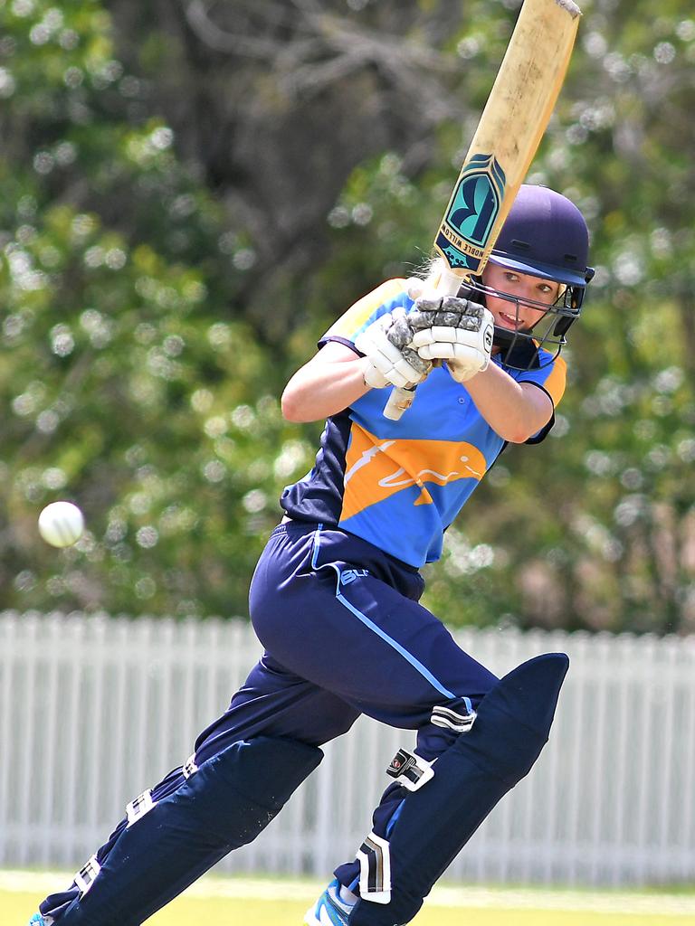 Dolphins star Georgia Redmayne looks to keep the score ticking over. Picture: John Gass