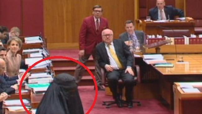 Attorney-General George Brands, centre, was not amused.