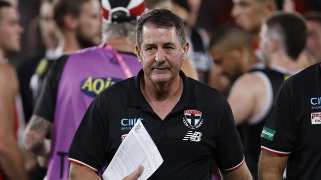 Ross Lyon got the Saitns off to a dream start. Picture: Darrian Traynor/Getty Images