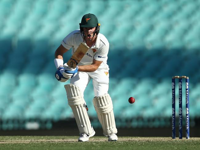 Tasmania’s Tim Ward batting against NSW in February, 2022. Picture: Jason McCawley/Getty Images).