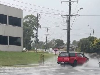 As storms swept across the state Downer Group linesmen were allegedly instructed not to answer their phones – a claim the Electrical Trades Union denies. Picture: Facebook