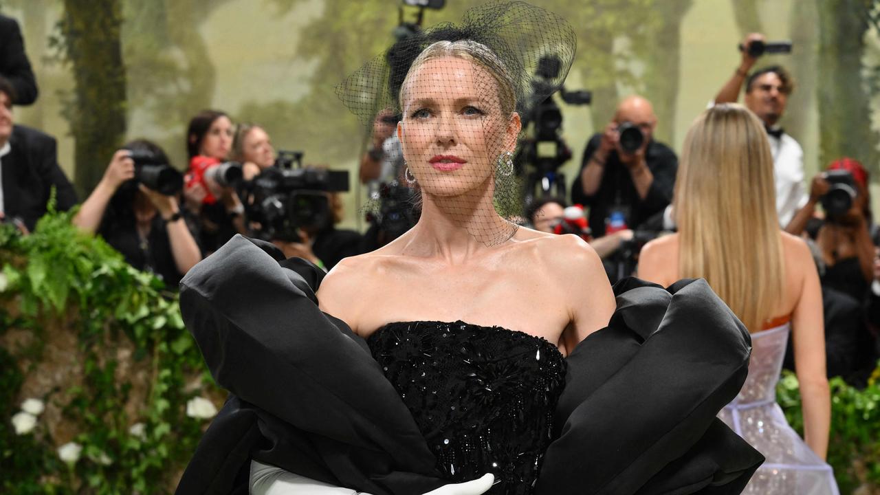 British actress Naomi Watts arrives for the 2024 Met Gala at the Metropolitan Museum of Art on May 6, 2024, in New York. Photo: Angela Weiss / AFP.