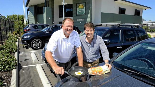 Sunny Queen Farms CFO Glenn Trimble and  RPS Planning Principal Simon Pollock. Picture: Rob Williams