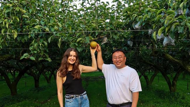 Seoul Tonic founder Sophie Hood and her business partner, Mr Park.