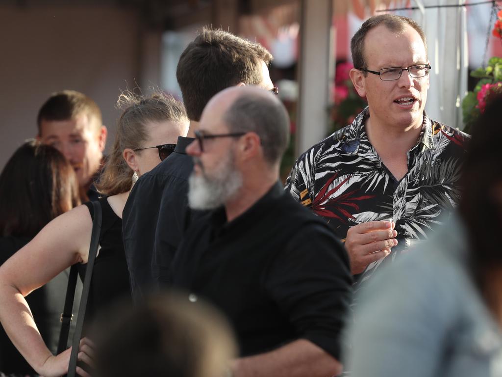 Patrons enjoying the NYE party at the 2019 Taste of Tasmania. Picture: LUKE BOWDEN