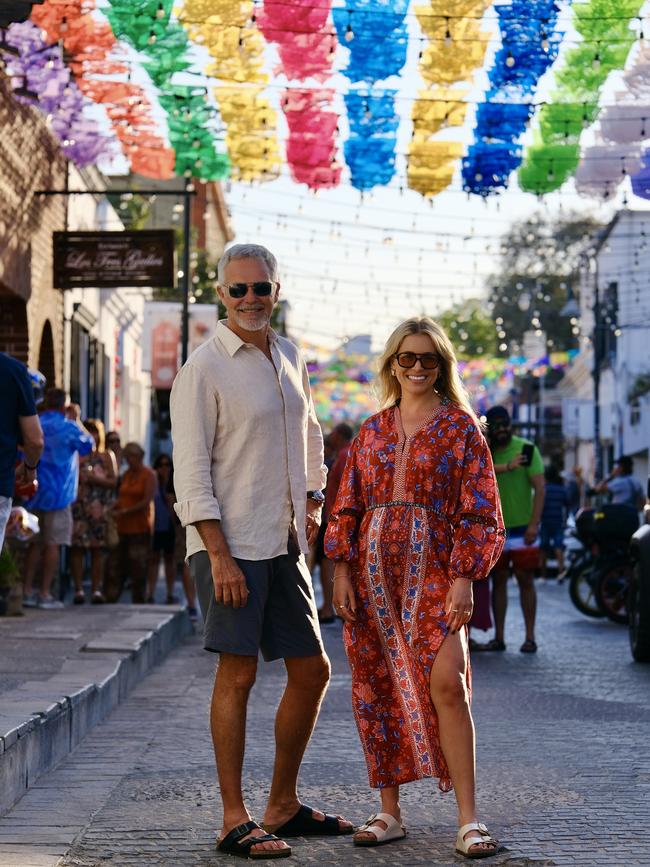 Exploring the local markets.