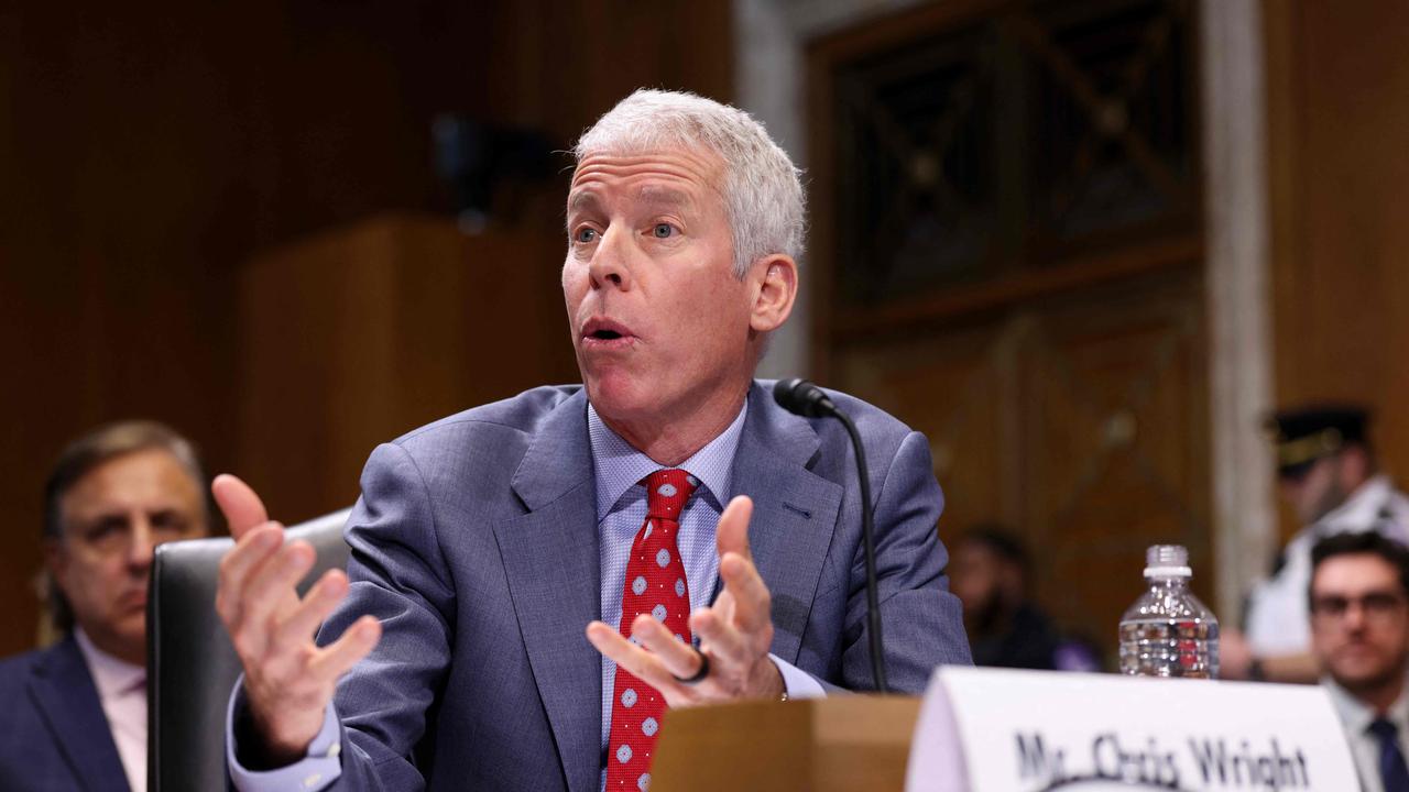 WASHINGTON, DC – JANUARY 15: U.S. President-elect Donald Trump's nominee for Secretary of Energy Chris Wright testifies during his Senate Energy and Natural Resources confirmation hearing on Capitol Hill on January 15, 2025 in Washington, DC. Wright is a U.S. engineer and entrepreneur serving as the CEO of Liberty Energy, which is the second-largest hydraulic fracturing, or fracking, company in North America. Picture: Kayla Bartkowski/Getty Images/AFP