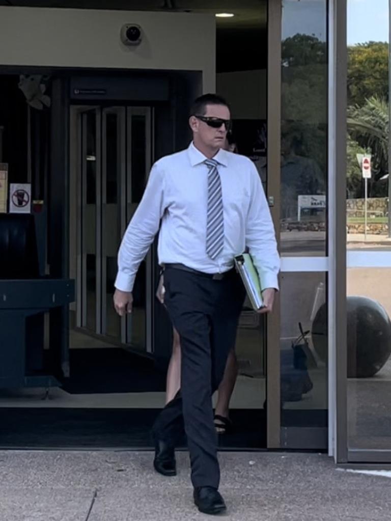 Neil Mellon leaving the Darwin Local Court.