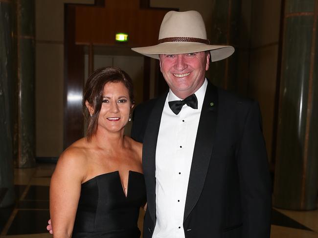 Barnaby Joyce and his wife Natalie at last year’s Midwinter Ball. Picture: Ray Strange