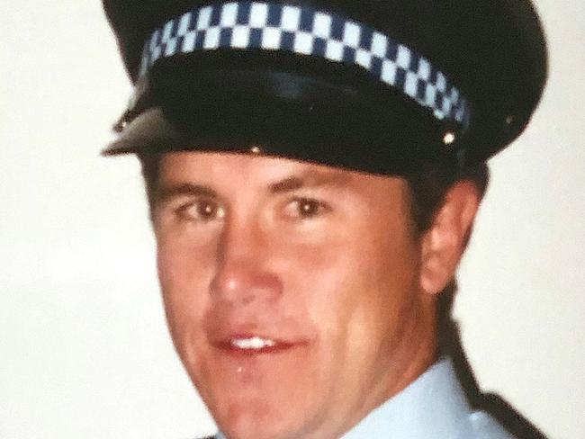 WEEKEND TELEGRAPHS -  12/10/22  MUST CHECK WITH PIC EDITOR JEFF DARMANIN BEFORE USING -Ex police officer Ben Smith pictured in an undated copy photo when he joined the NSW police. Picture: Sam Ruttyn