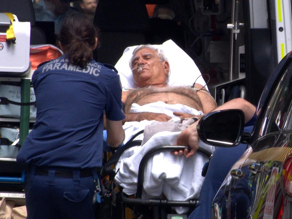 Mr Cooney was taken to hospital after a shooting in Sydney’s CBD. Picture: OnScene Bondi