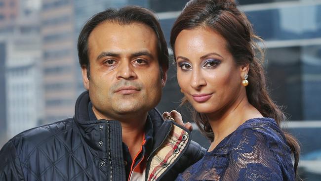 Pankaj and Radhika Oswal who are involved in legal stoush with ANZ. Picture: Hamish Blair