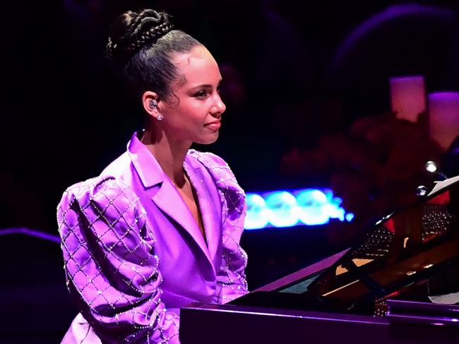 Alicia Keys gave a moving performance. Picture: AFP