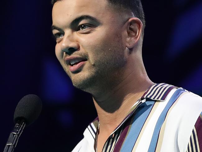 SYDNEY, AUSTRALIA - NOVEMBER 27: Guy Sebastian accepts the ARIA Award Song of The Year during the 33rd Annual ARIA Awards 2019 at The Star on November 27, 2019 in Sydney, Australia. (Photo by Mark Metcalfe/Getty Images)