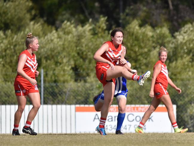 Yeppoon Swans' gun forward Ella Calleja.