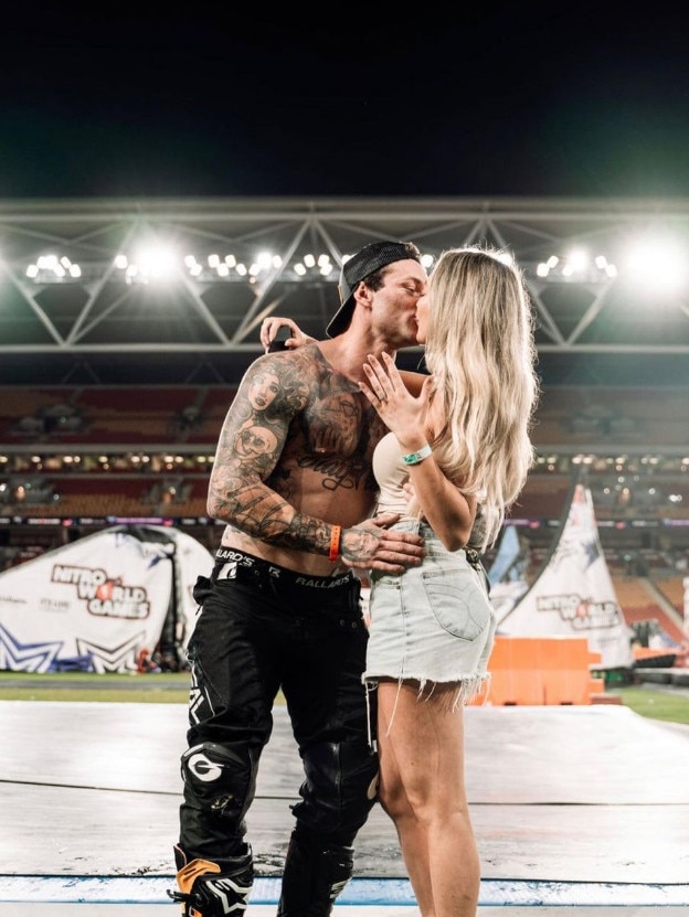 Beth King and Jayden Archer celebrated their engagement. Photo: Instagram, @bethkiing.