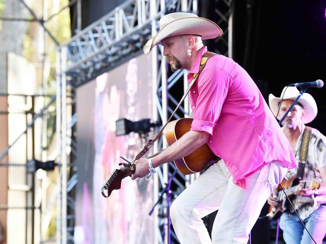 Andy Golledge performs main stage at Gympie Music Muster. Picture: Patrick Woods.