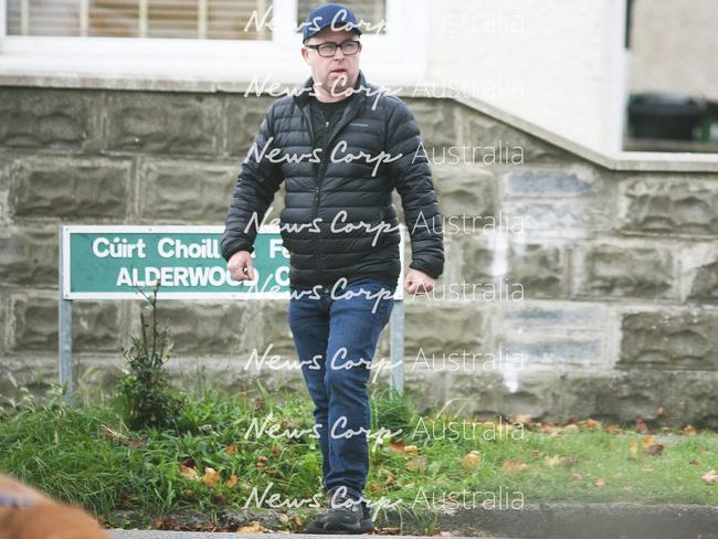 Former Qantas boss Alan Joyce seen leaving his mother's house in Dublin, Ireland. Picture: Padraig O'Reilly