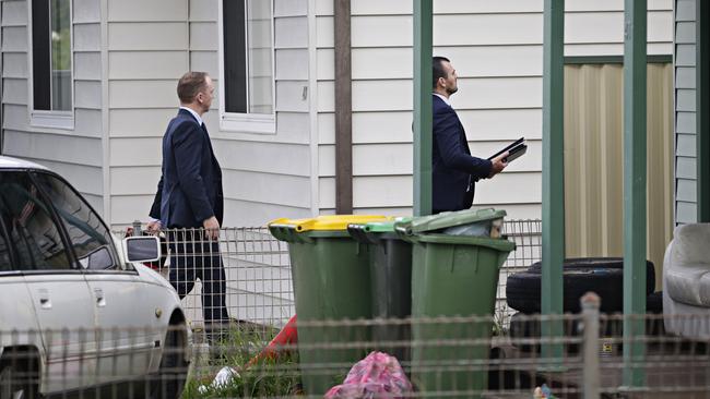 Detectives doorknocked neighbours on the street. Picture: Adam Yip