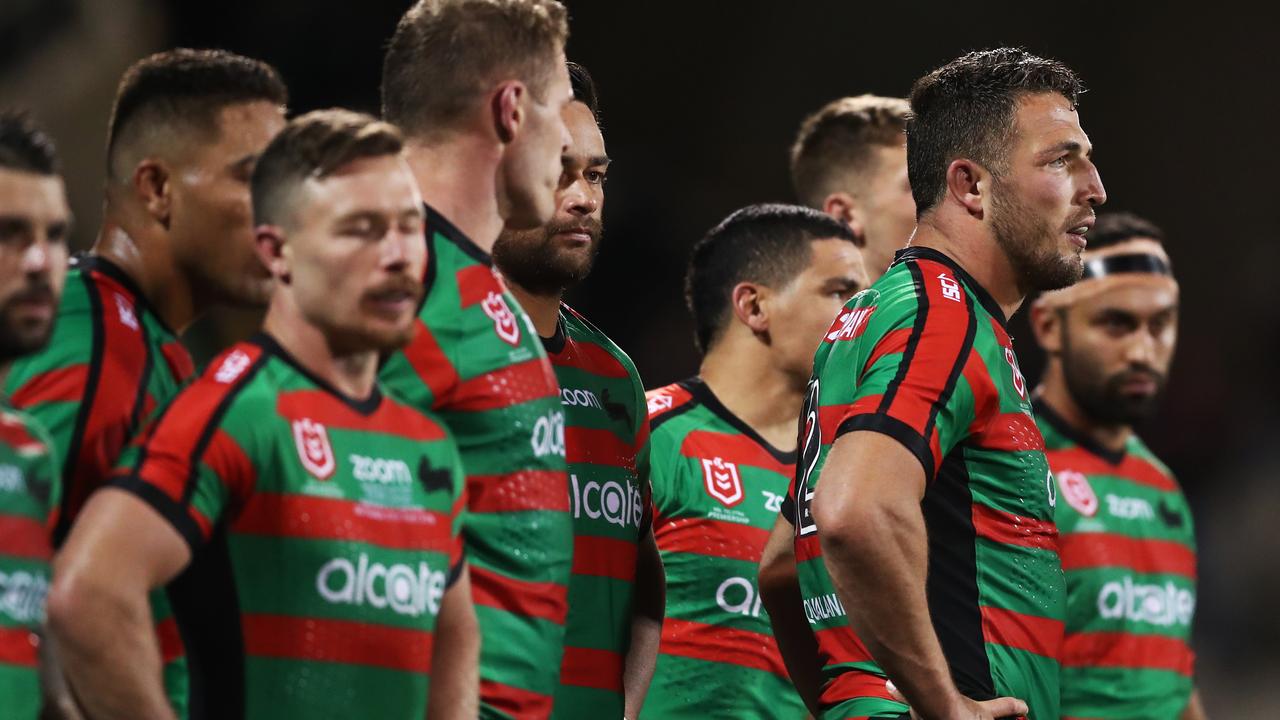 Sam Burgess and his Rabbitohs team digest their fourth preliminary finals loss in eight seasons.