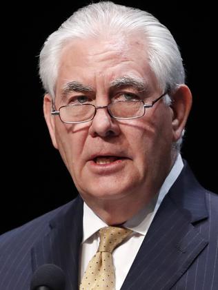 Former US Secretary of State Rex Tillerson. Picture: AP