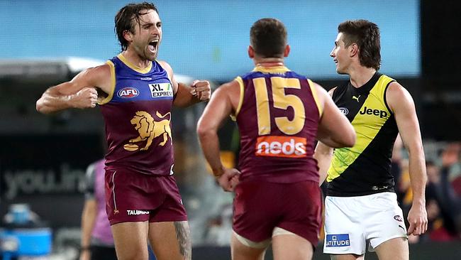 Rhys Mathieson was in the face of the Tigers all night. Picture: Jono Searle/AFL Photos