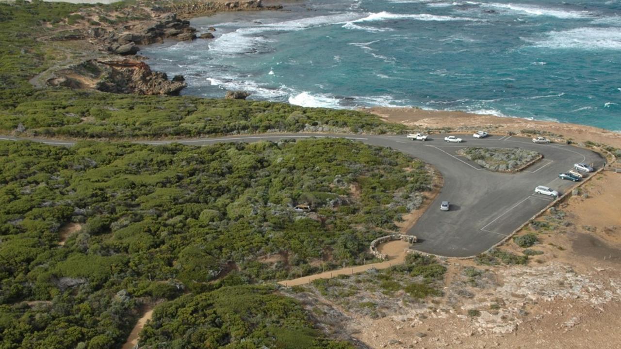 Thunder Point, a popular coastal lookout in Warrnambool, where the burnt out car of missing man Christopher Jarvis was found.