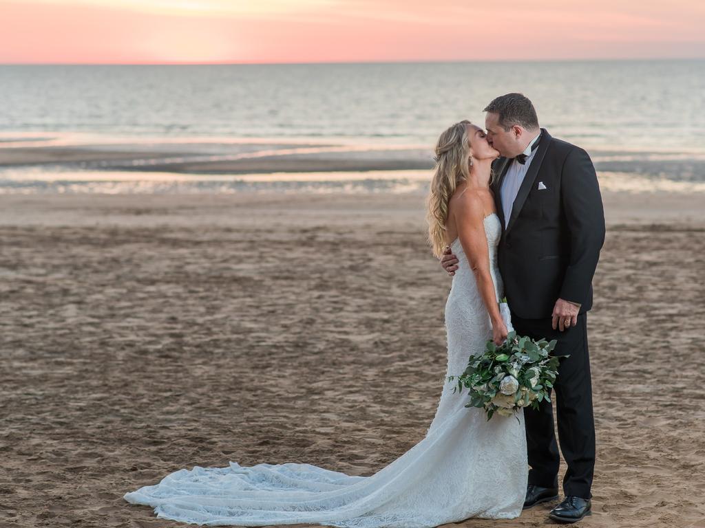 Stewart and Carmen met in high school and found each other again 26 years later. They married in 2019.