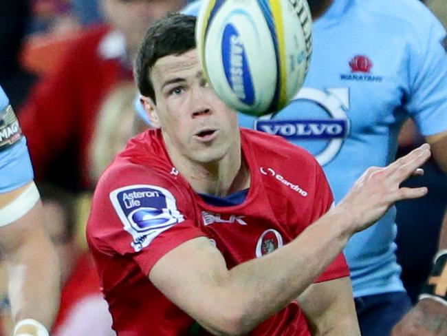 Scott Gale of the Reds during the Super Rugby match between the Queensland Reds and the New South Wales Waratahs. Pic Darren England.