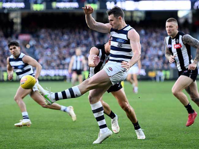 Patrick Dangerfield of the Cats during the 2022 AFL Qualifying Finals (Photo by Quinn Rooney/Getty Images)