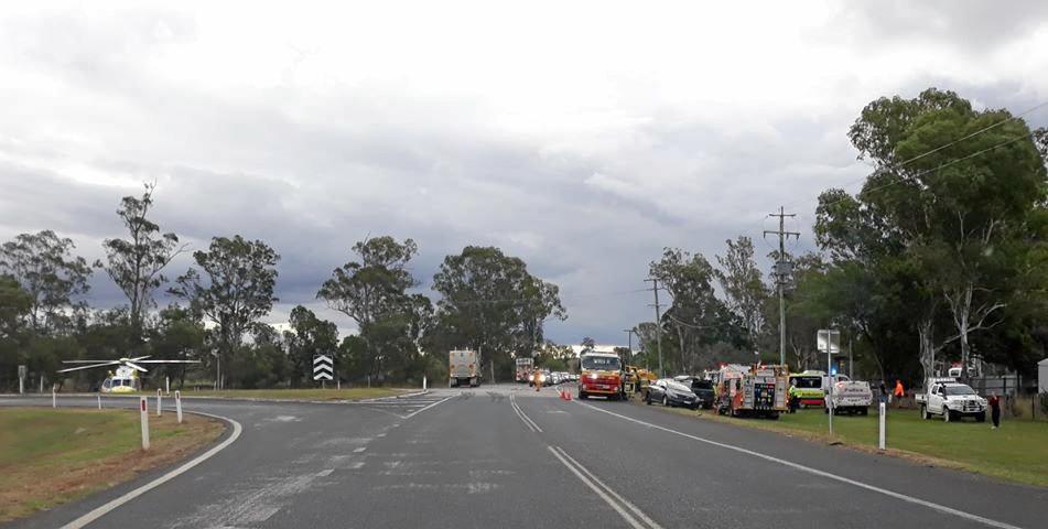 CRASH: Incident on Gatton Helidon and Gatton Clifton Road. Picture: Paula Lawrence