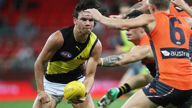 Daniel Rioli in action against GWS last weekend. Picture: Phil Hillyard