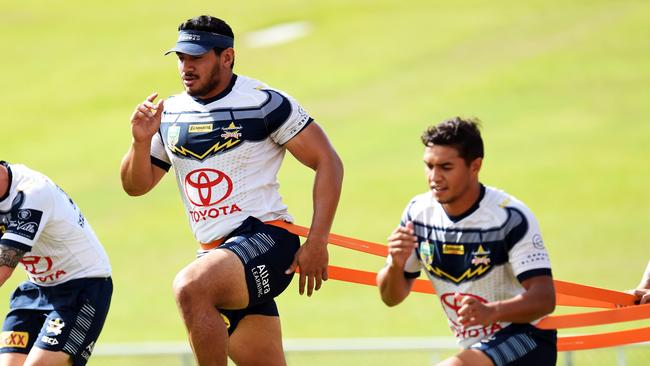 North Queensland Cowboys training from 1300 Smiles Stadium, Townsville. Jason Taumalolo. Picture: Zak Simmonds